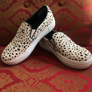Animal print slip-on shoes size 8.5